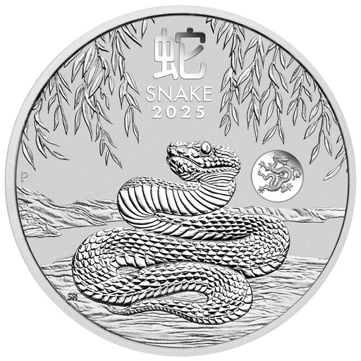 [AG-PERTH-1OZ-DRAGON-2025-2] Year of The Snake with Dragon Silver Coin