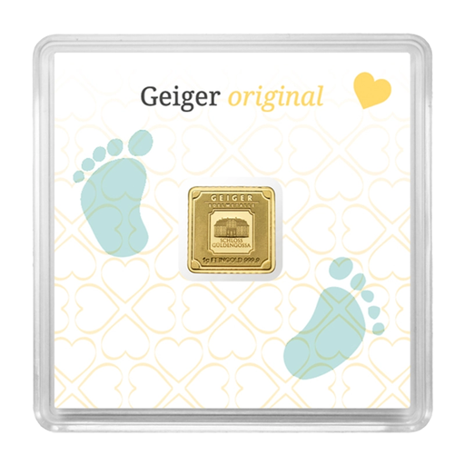 [AU-GEIGER-1G] 1 Gram Gold Bar - Geiger